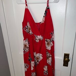 SHEIN RED FLORAL DRESS